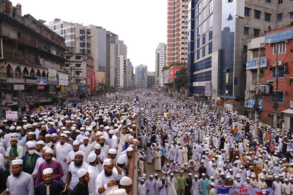 APTOPIX Bangladesh France Protest